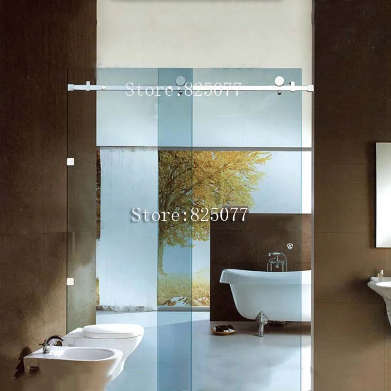 Free Shipping sliding glass shower doors frameless...