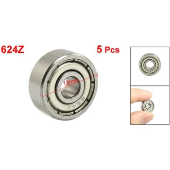 

BOFO Shielded Micro Mini Small Wheel Ball Bearings 624Z 5 pcs