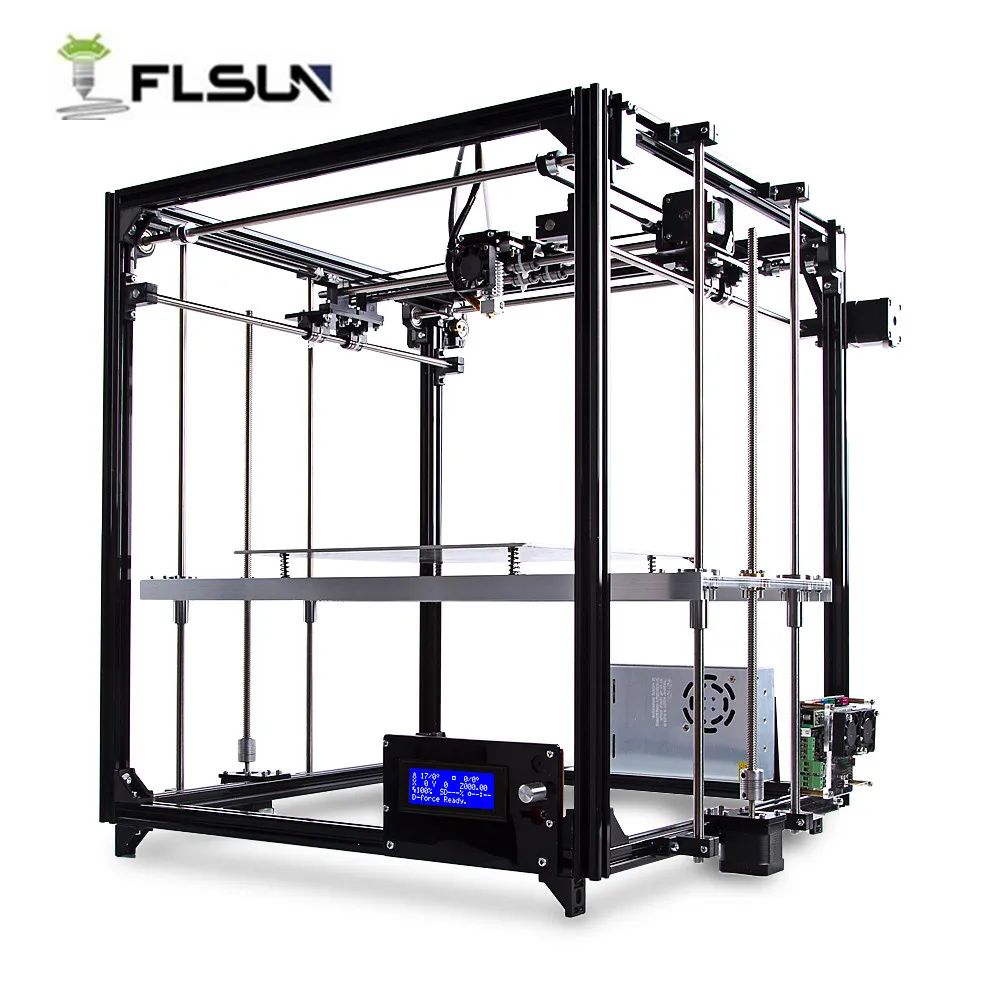 FLSUN FL - C Cube Simple Equipped Frame Large Size 3D Printer Kit FLSUN FL - C Cube Simple Equipped Frame Large Size 3D Printer Kit