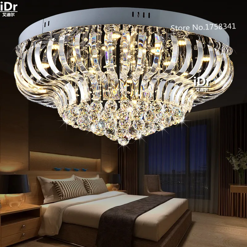 

LED Crystal Light ceiling lamp bedroom luxury living room lamp modern minimalist restaurant light lobby luxury iDr-0045