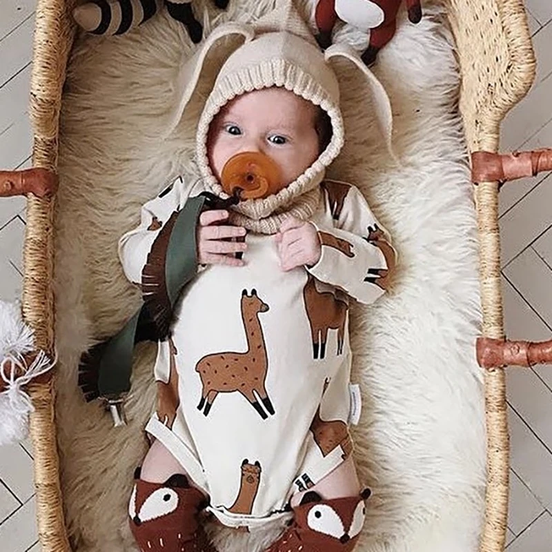 

INS HOT BABY ROMPERS TODDLER BOYS AND GIRLS CLOTHES CARTOON PRINTS LITTLE SHEEP ONE-PIECE SUITS baby boy onesie ropa bebe