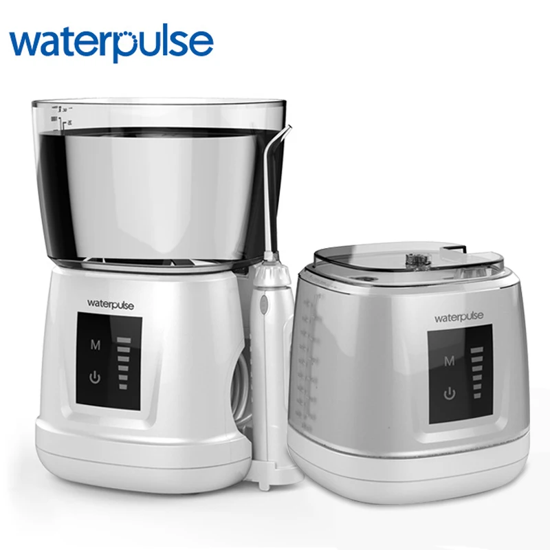 

Waterpulse V700PLUS Water Flosser Oral Irrigator Traveler Portable Dental Oral Flosser 1000ml Capacity Oral Irrigator 6Pcs Tips