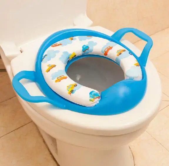 Четыре вида стилей детское мягкое сиденье для унитаза для приучения к туалету детская подушка для сидения с ручками детские сиденья для унитаза напольный унитаз#99