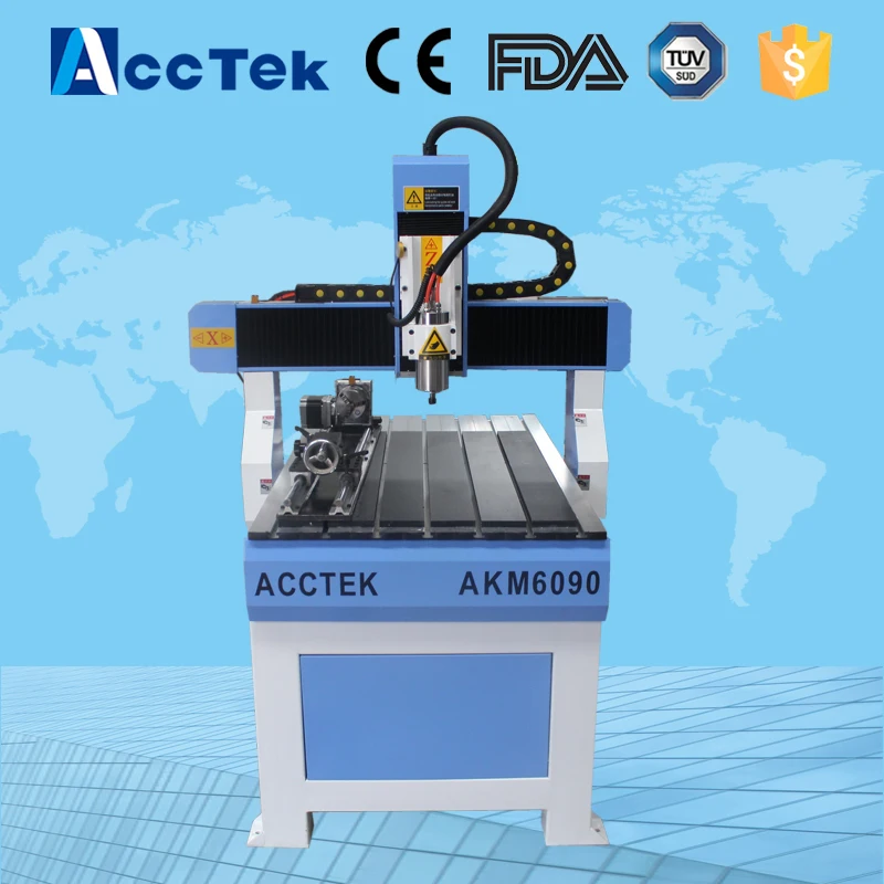 CE certificate mini cnc milling router 6090, aluminum milling cutting