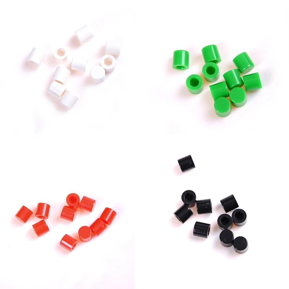 

10PCS 6mm*6mm Tactile Push Button Switch Cap to Self-locking Switch Button Cap Round Key Caps Wholesale
