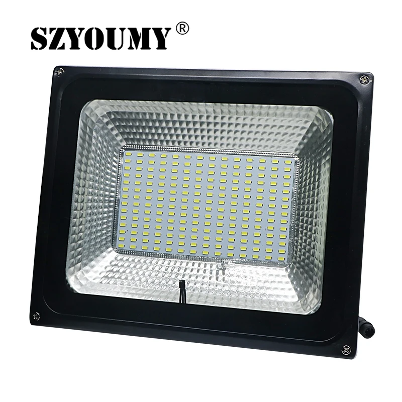 

SZYOUMY Solar LED Flood light 100W Cool White Remote Control +light control Garden Street Flood Light Lamp
