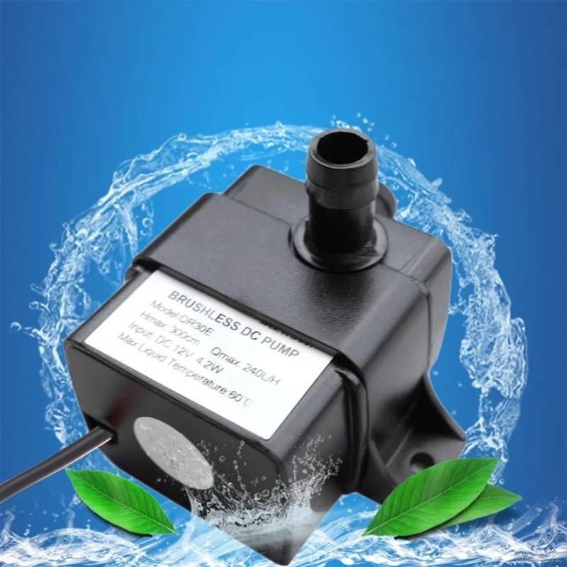 New Dc 12v Micro Electric Brushless Water Pump Submersible Pumping For