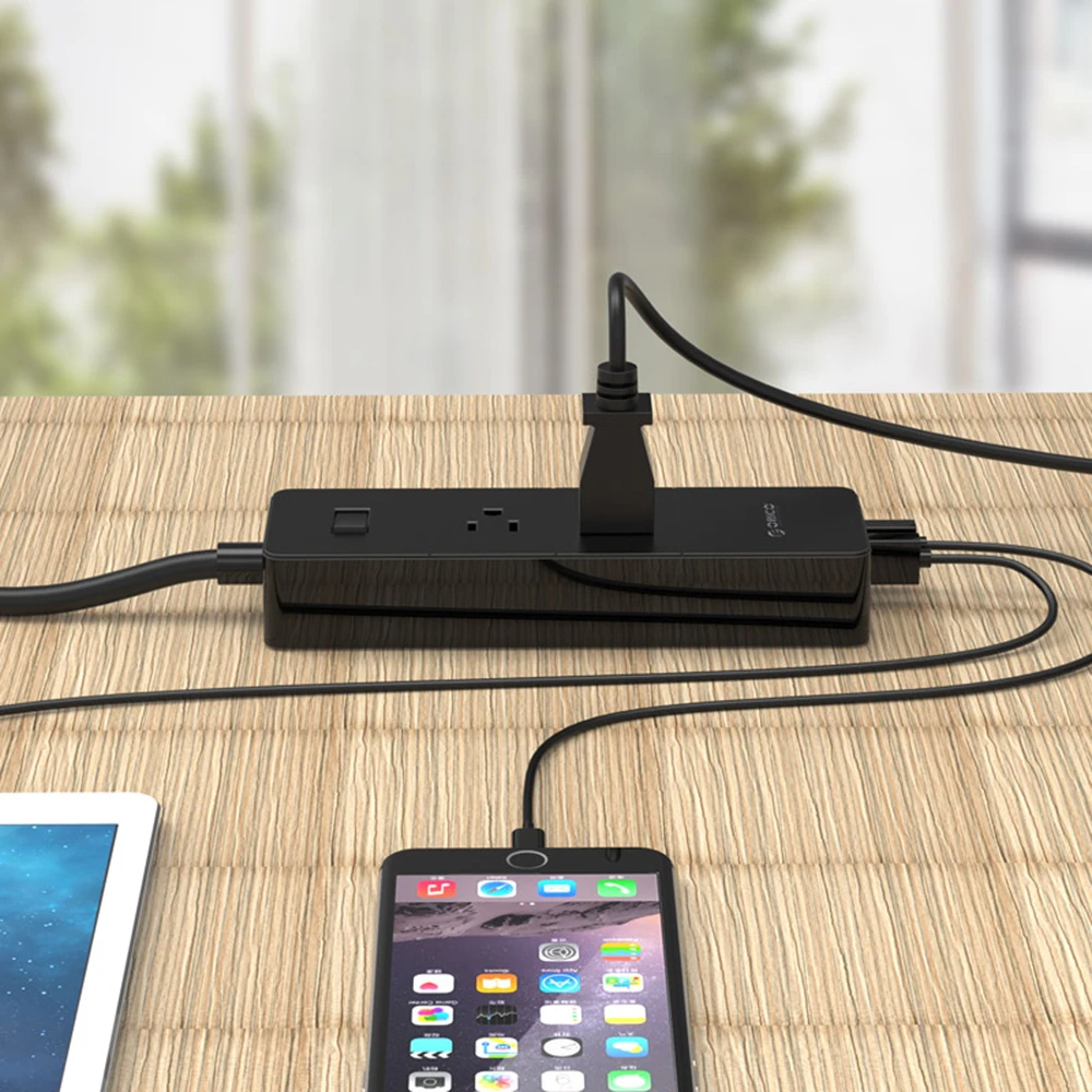 ORICO 2 розетки переменного тока сетевой фильтр с 4 USB США штекер супер зарядный порт для дома и офиса Быстрая зарядка умный блок питания зарядное устройство