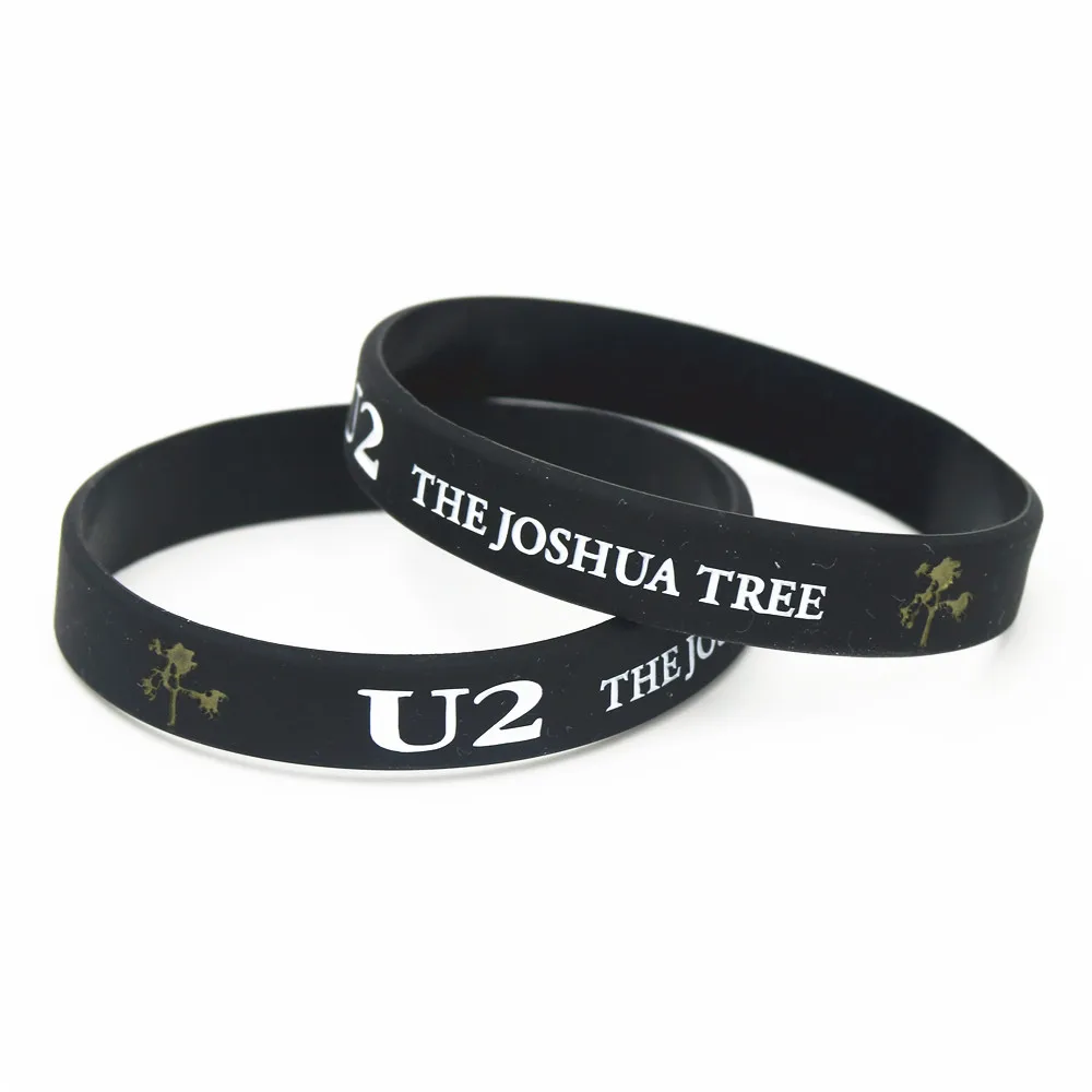1 шт. U2 Джошуа рок полосовые силиконовые браслеты& браслеты для запястья в стиле "хип-хоп" Bileklik модный браслет классические украшения Tendy группа SH190