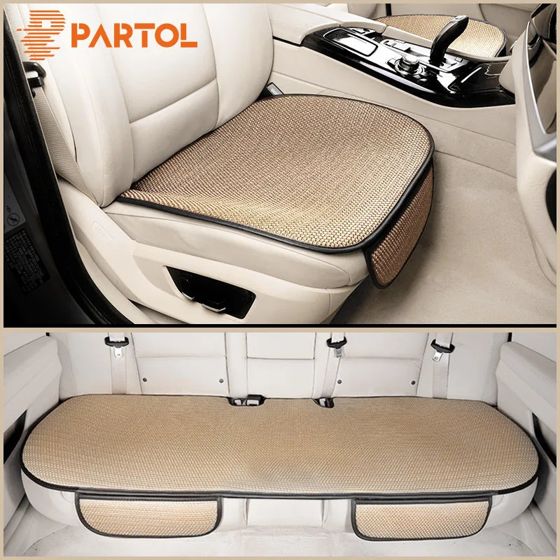 

Partol Universal Breathable Seat Covers Car Auto Seat Protector Front Rear Automobile Seat Cushion Pad For Truck Suv Van VW BMW