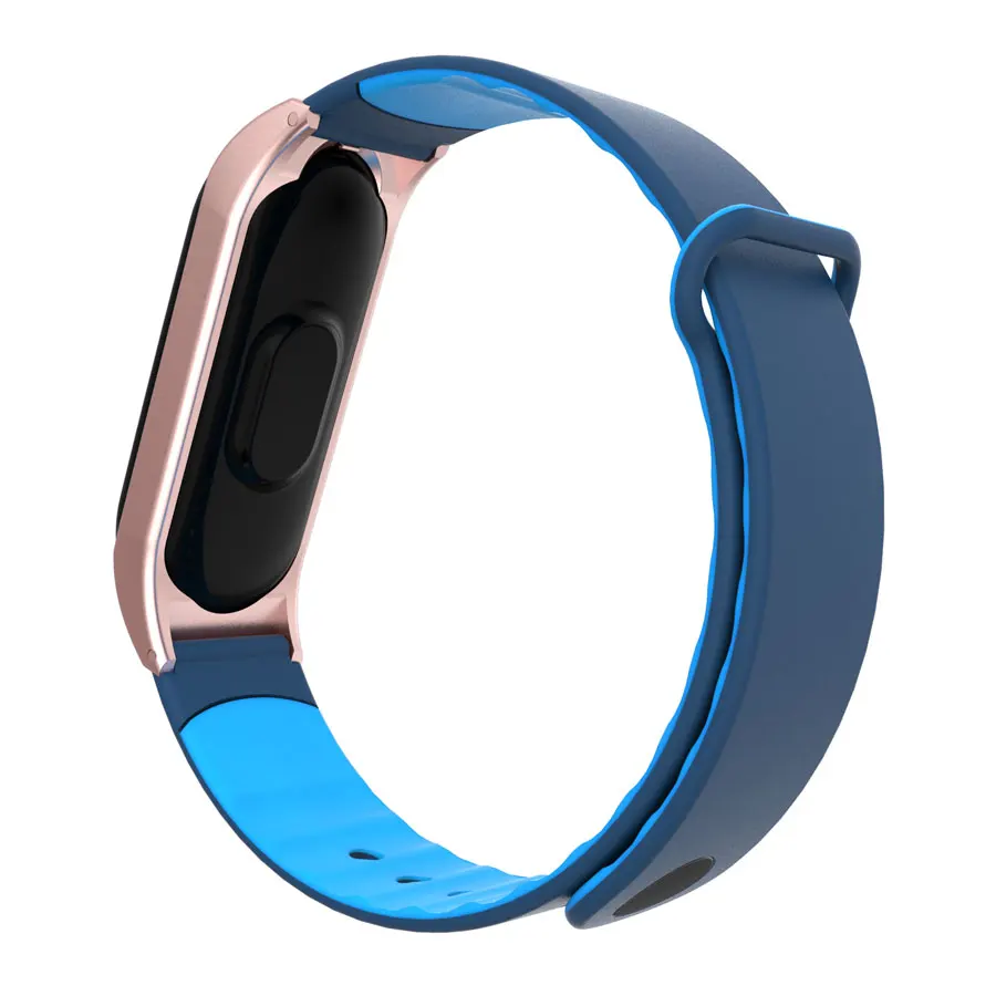 

Foonbe Miband 3 Strap Smart Accessories for xiaomi 3 for mi 3 Metal+Silicone wrist strap replacement for xiaomi mi3 smart band