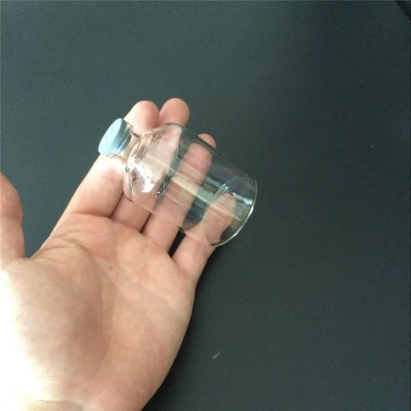 80ml Leakproof Glass Bottles with Rubber Cap  Eco-Friendly Jars Vials Silicone Bottles1