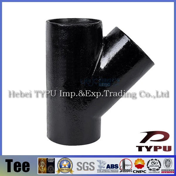 45 DEGREE Y BRANCH PIPE FITTING LATERAL TEE,Y PIPE FITTING STEELin