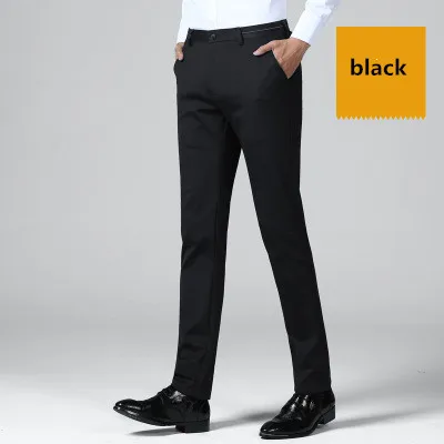 Thin Мужские s брюки весенние повседневные брюки мужские Slim Fit прямые длинные брюки большие размеры высокое качество средняя талия брюки мужские - Цвет: Thin