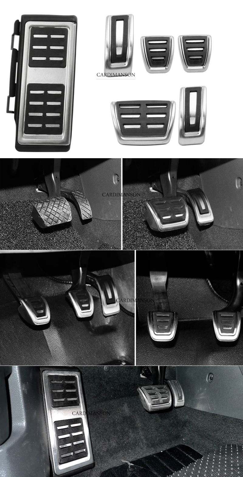 Для Volkswagen Tiguan /Passat B8/Seat Leon 5F MK3 автомобиль газ клатч тормоз для ног педаль колодки аксессуары для стайлинга автомобилей