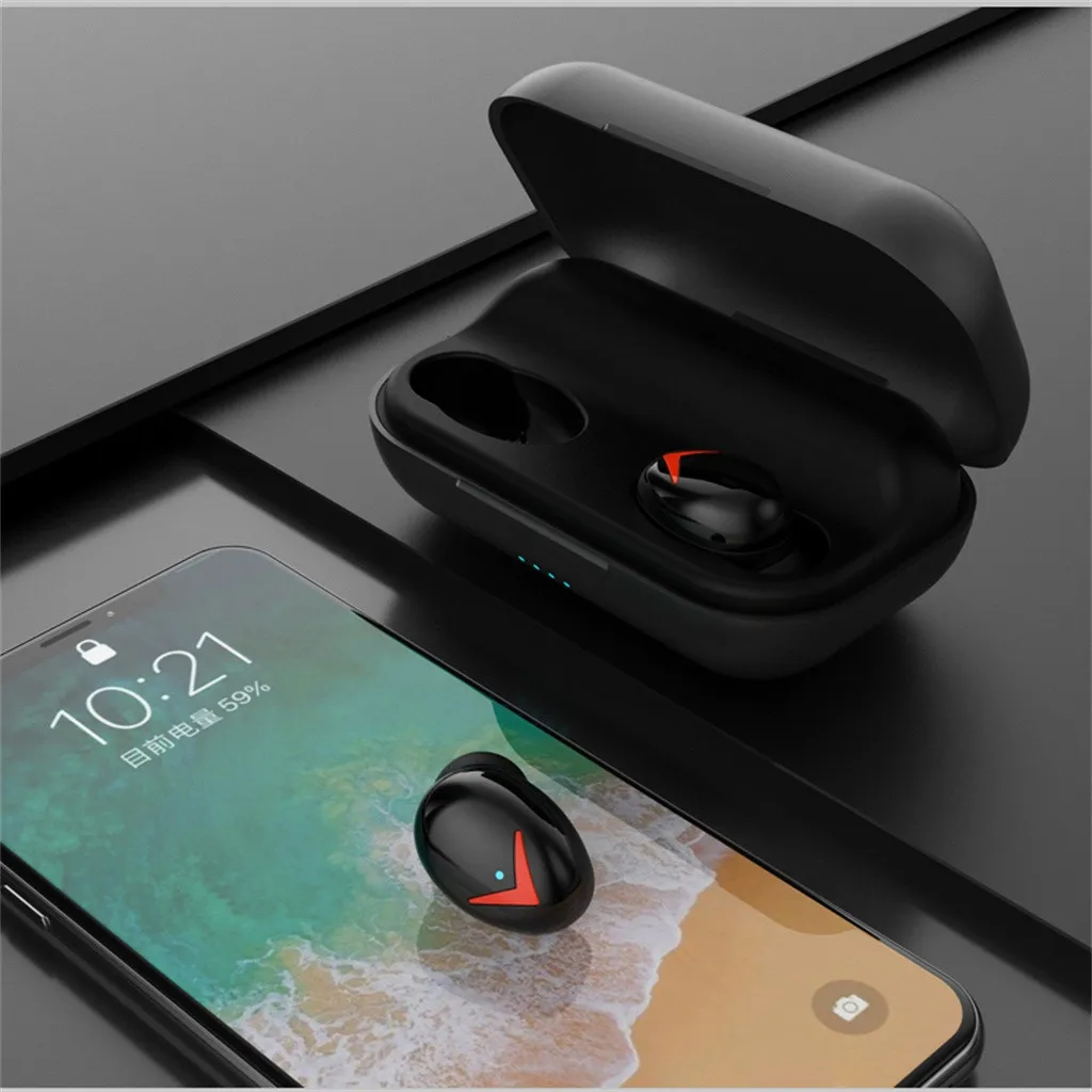 

A8 TWS Bluetooth V5.0 Headset Sports Wireless Earphones Stereo Earbuds Mini in Ear Dual Microphone With Charging box