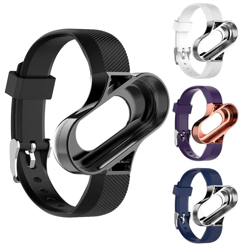 Силиконовый сменный Браслет ремешок для часов Xiaomi 4/3 MiBand 4 Mi Band 3 Аксессуары