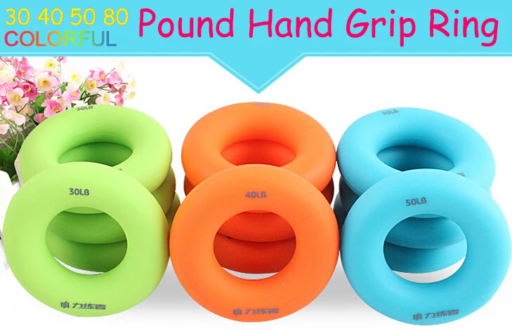 30 40 50 80 pounds heavy Hand Grip ring Device home gym grippers ...