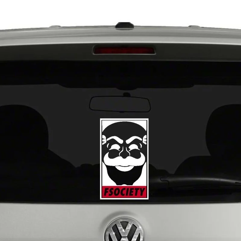 

fsociety Mr Robot Inspired Vinyl Decal Sticker Window 25cm
