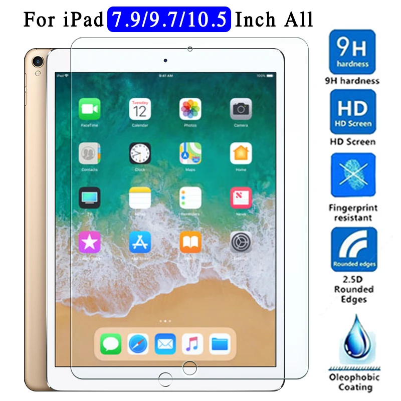 Защитное стекло для Apple iPad 9 7 2018 2017 Pro 10 5 Air 1 2 3 4 Mini закаленное пленка 5-го 6-го |
