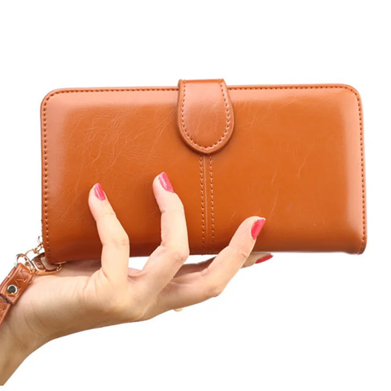 

Hasp Women Wallet Leather Women Purse Female Wallet Long Zipper Coin Purse Wristlet Lady Bag Girl Pohot Pocket Carteira Feminina