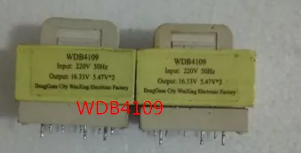 Микроволновой трансформатор СВЧ-печи WDB4109 16,33 V 5,47*2
