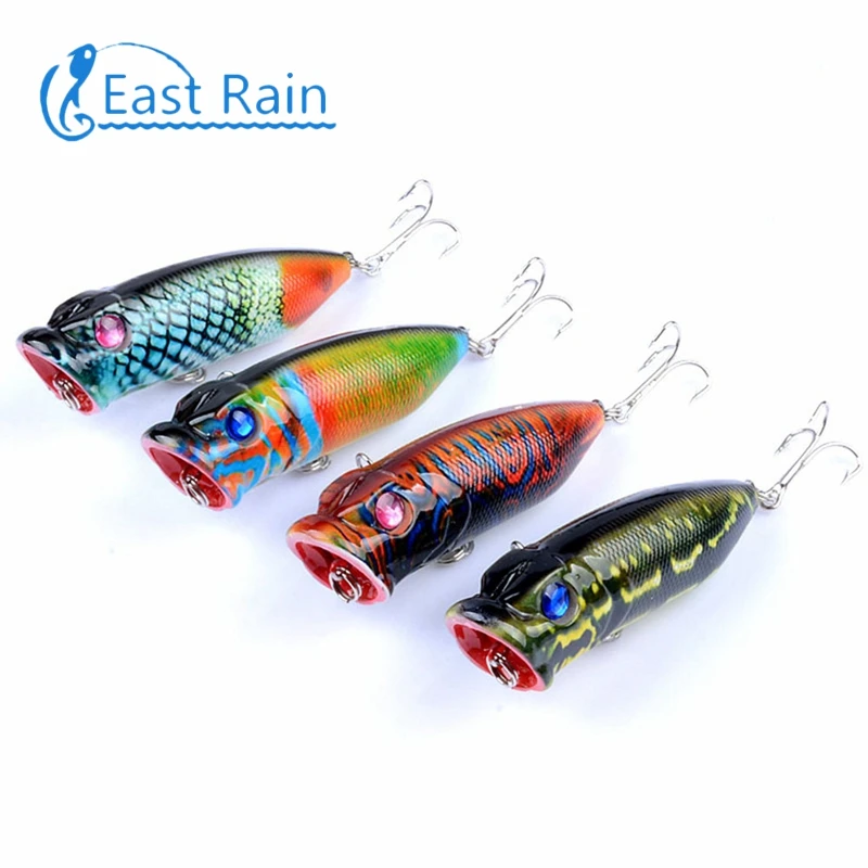East Rain 6 5 см 10 9g окрашенные Topwater приманка для пресноводные морские рыболовные