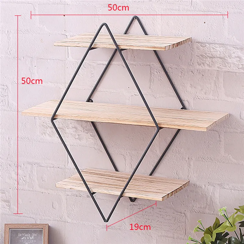 Online NEUE 50x50x19 cm Regal Lagerung Eisen Kunst Holz Retro Wand Bücherregal Schrank Tür Kleiderbügel Lagerung rack Organizer