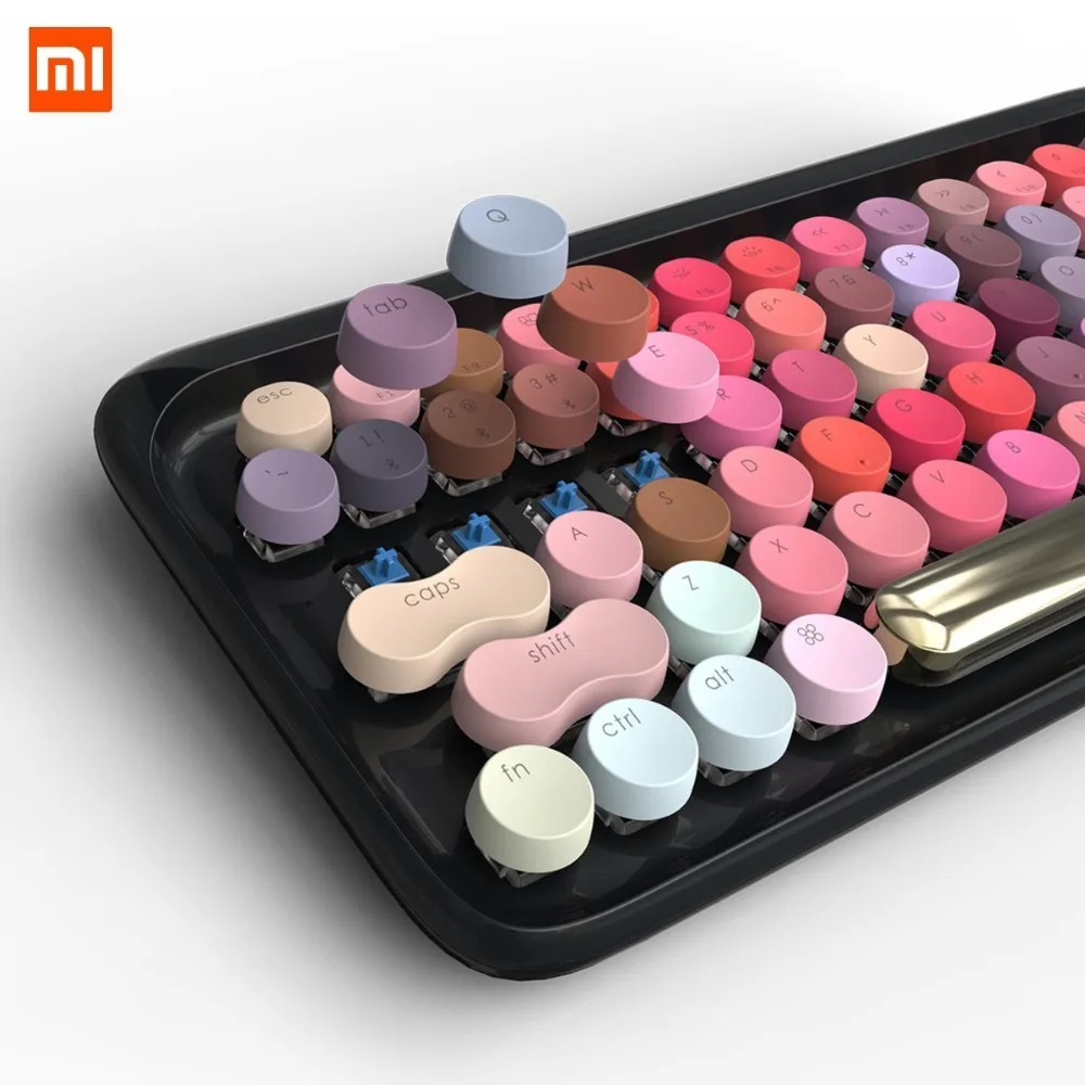 

Xiaomi Dot Wireless Bluetooth Keyboard Charming Gaming Mechanical Keyboard Led Backlight For Iphone Huawei Samsung Ipad Tablets