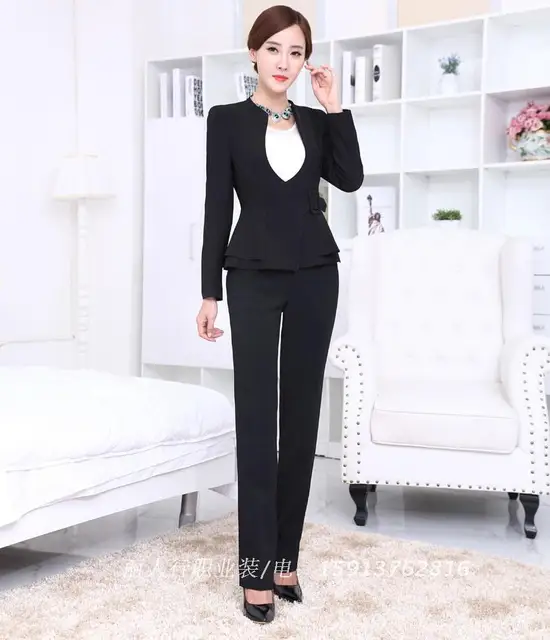 Black / Grey / Pink / White New 2015 Women Uniform Style Blazer ...
