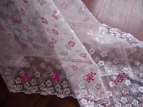 

Korean crystal yarn small rose embroidered table cloth tablecloths tablecloth