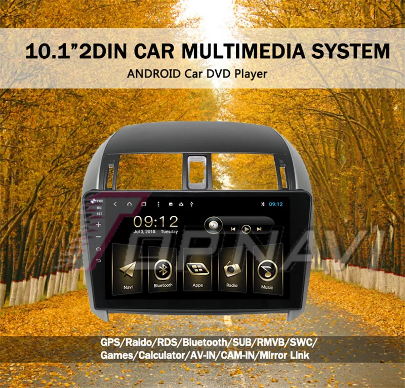 autoradio android For Toyota Corolla 2008