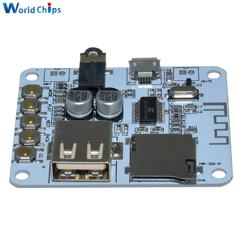 Плата аудиоресивера постоянного тока 5 в Micro USB 3 Вт + Bluetooth 4 0 плата PAM8403