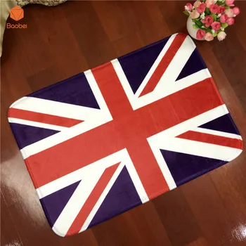 

2017 The flag of England Flannel Carpet Pad Brand Kitchen Toilet Mat Rug Mat Water Doorway Door Mat Free Shipping DT46