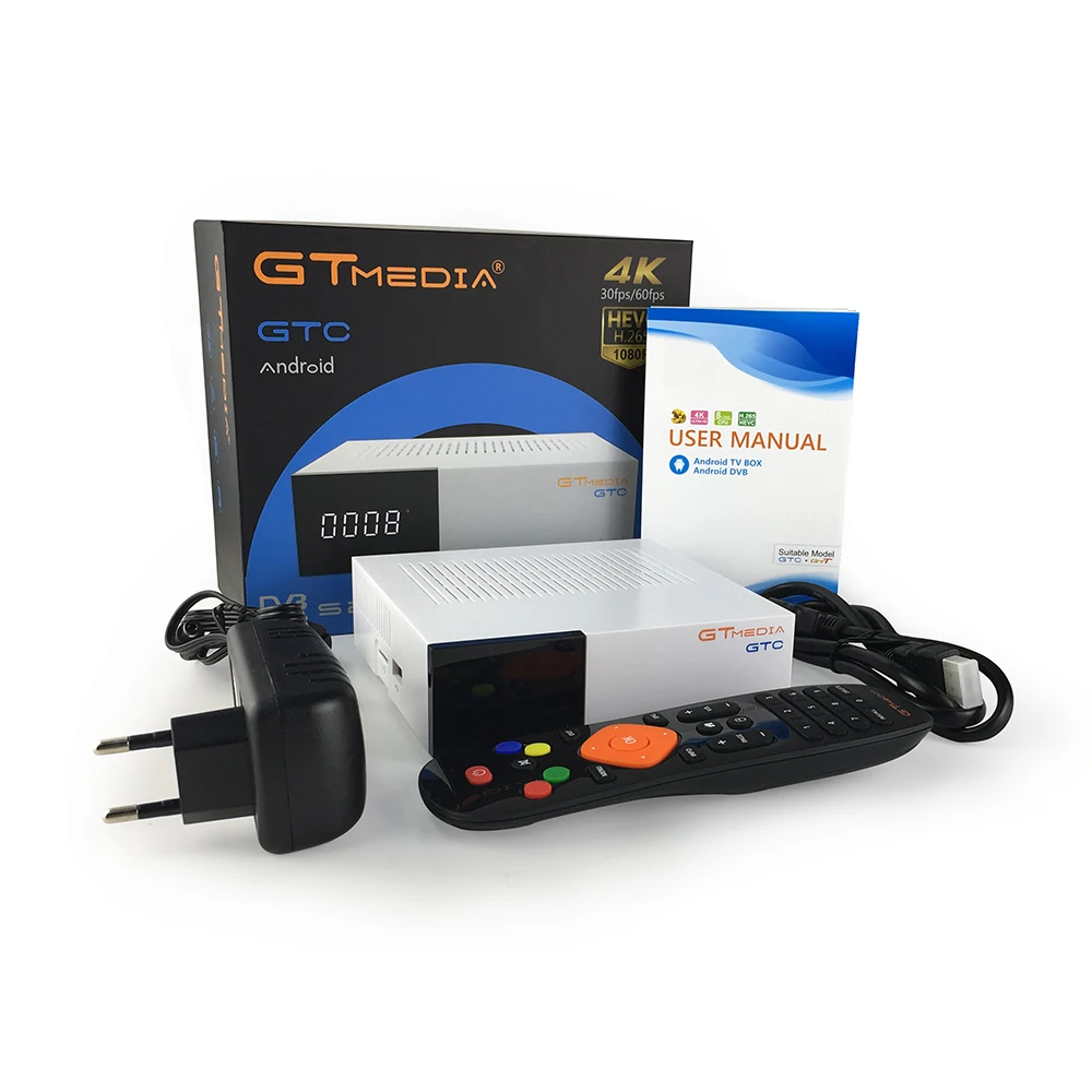 GTmedia GTC Receptor Android 6,0 caja de TV DVB-S2 DVB-C DVB-T2 Amlogic S905D 2GB 16GB + 1 año de cccam caja de TV receptor de TV satelital - 6