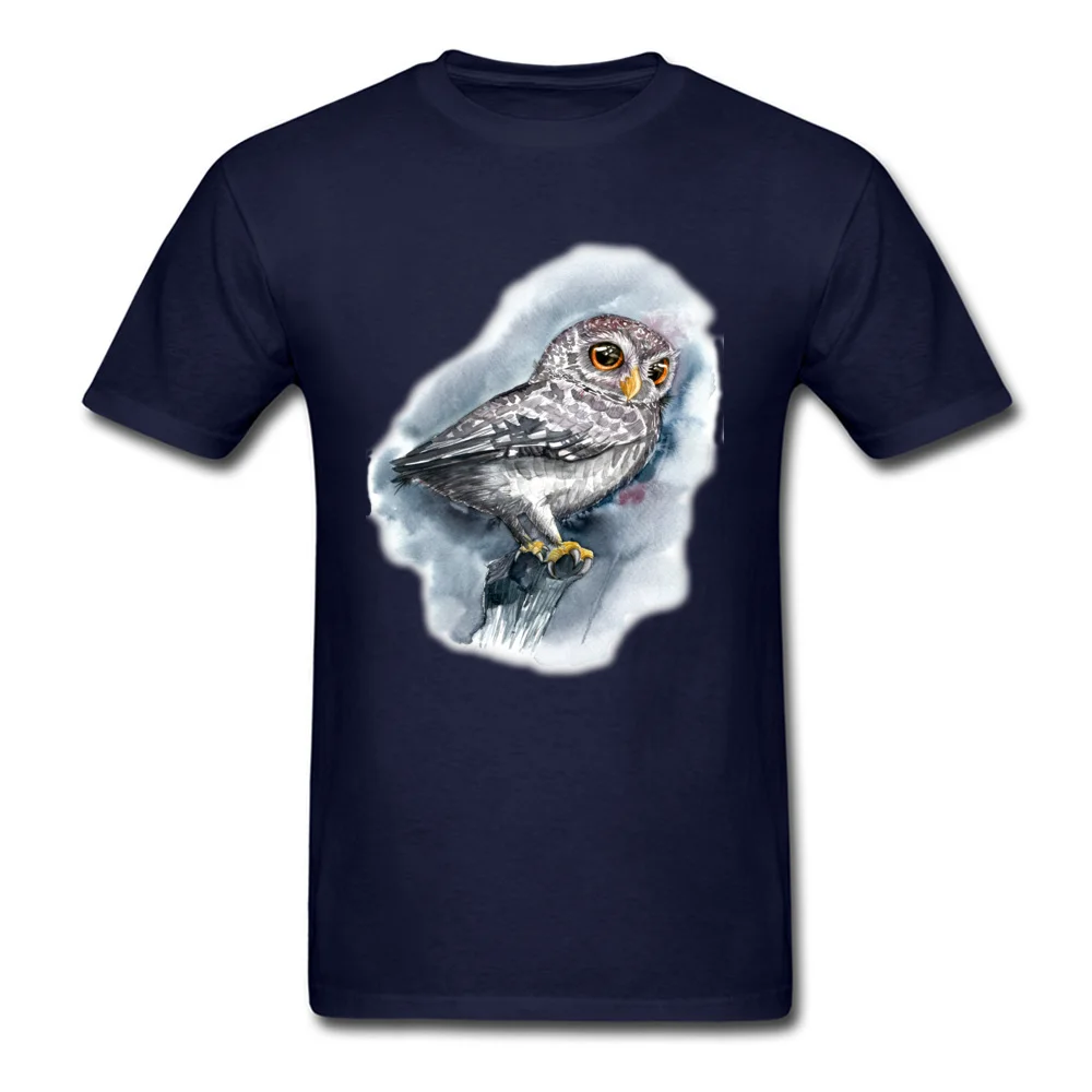 Watercolor Owl_navy