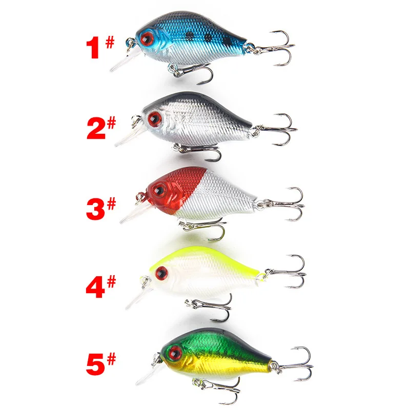 

5Pcs/lot 5.5cm/7.8g Slowly Sinking Minnow Lures Sea Fishion Baits Lifelike Crankbait Artificial Pesca Isca Swimbait Jerkbaits