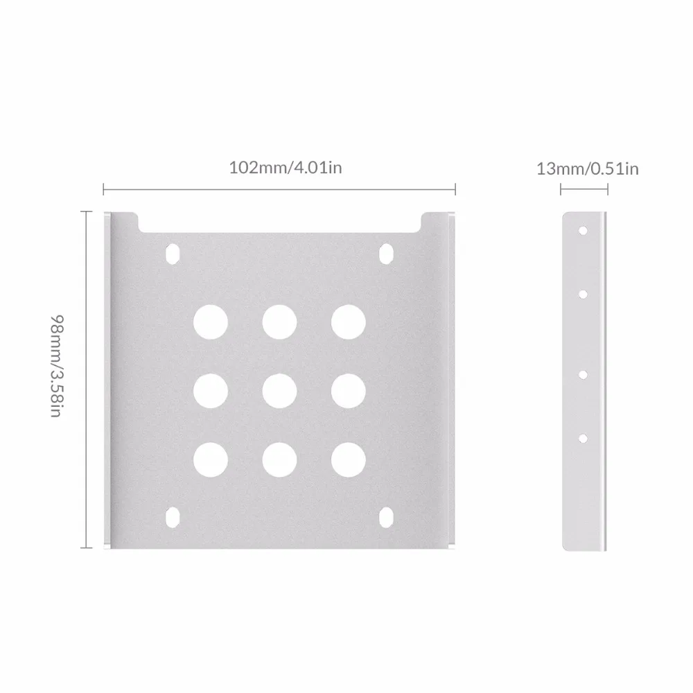 ORICO AC325-1S алюминиевый 2,5-3,5 дюймовый жесткий диск Caddy Установка Винты Поддержка SATA HDD/SSD и IDE порт