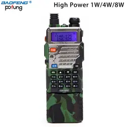 Baofeng UV-5RE8W портативная рация Tri-power 1 Вт/4 Вт/8 Вт Высокая мощность 3800 мАч батарея двухдиапазонный VHF/UHF двухстороннее радио для туризма кемпинга