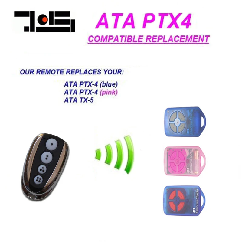 

ATA PTX-4 Garage/Gate Door Remote Control Replacement