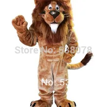 Для детей, с рисунком в виде льва, костюм талисмана для взрослых Размеры диких животных Мужской Король Лев Карнавальная вечеринка, косплей te Fit костюм комплект SW1001