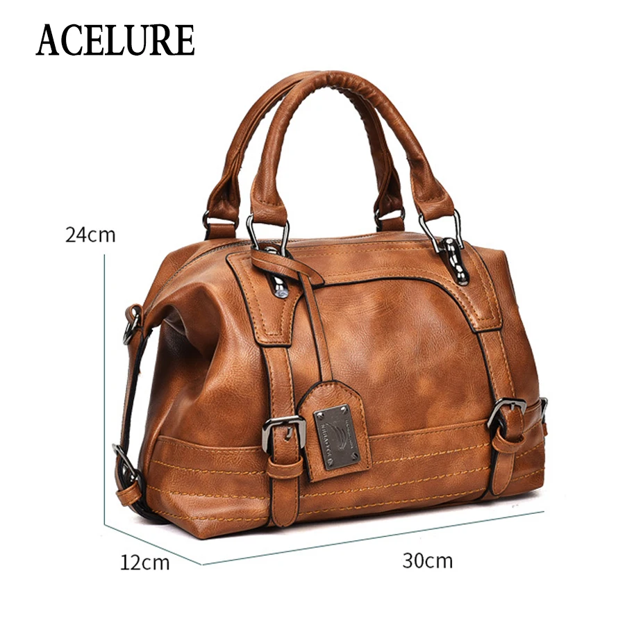 ACELURE حقيبة كتف في المرأة حمل العلامة التجارية Crossbody حقائب للنساء حقيبة ساع خمر حقائب جلدية حقائب النساء الشهيرة