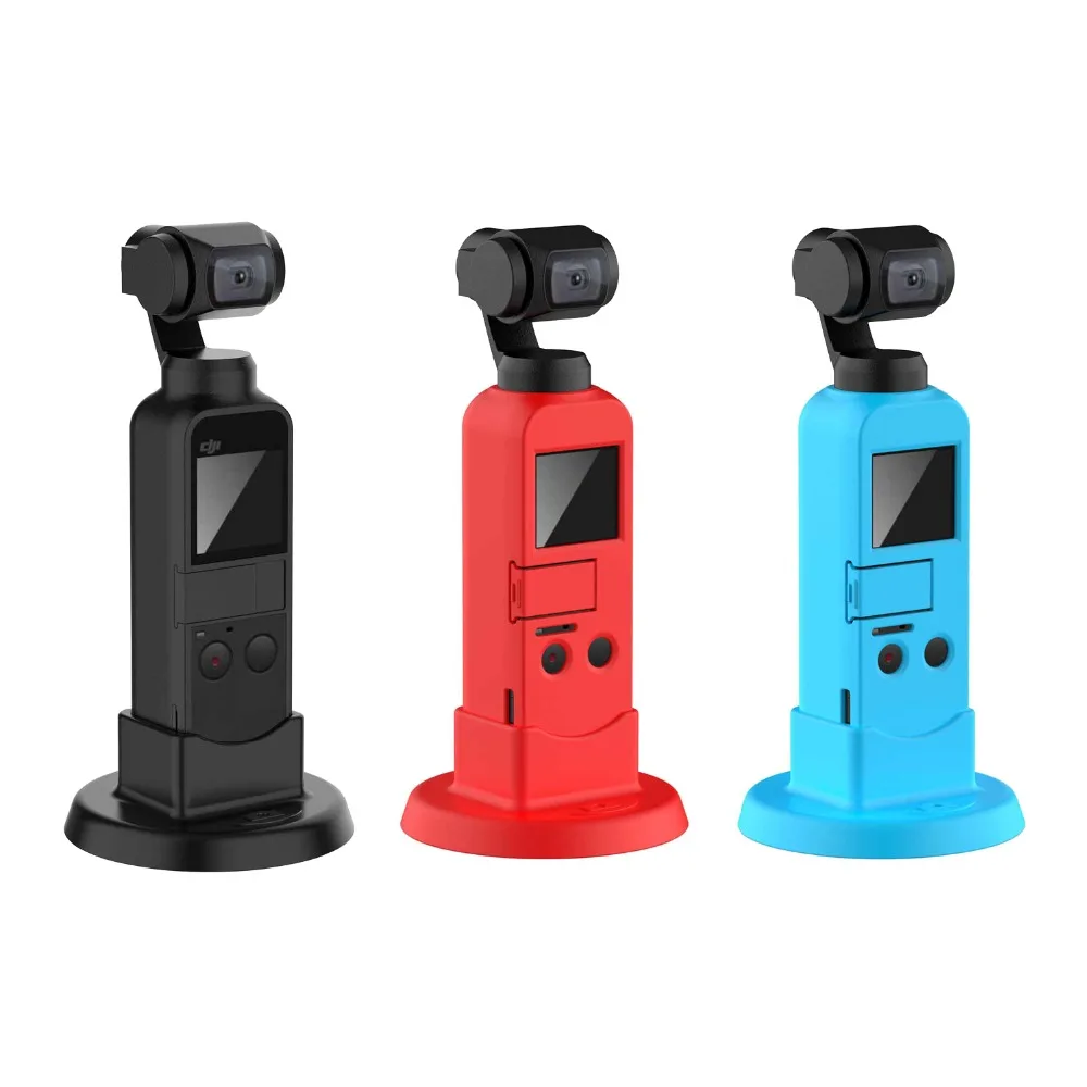 

For DJI OSMO Pocket Silicone Case with Base for DJI OSMO Pocket Silicone Cover Soft Gel Protective Body Case Gimbal Accessories