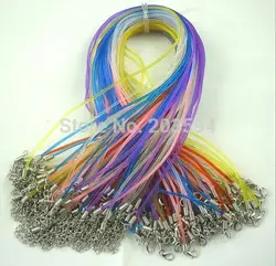 Оптовая продажа 100 шт. цвет смешивания (ПВХ) резиновый шнур ожерелье ювелирные изделия шнур бисером шнуры