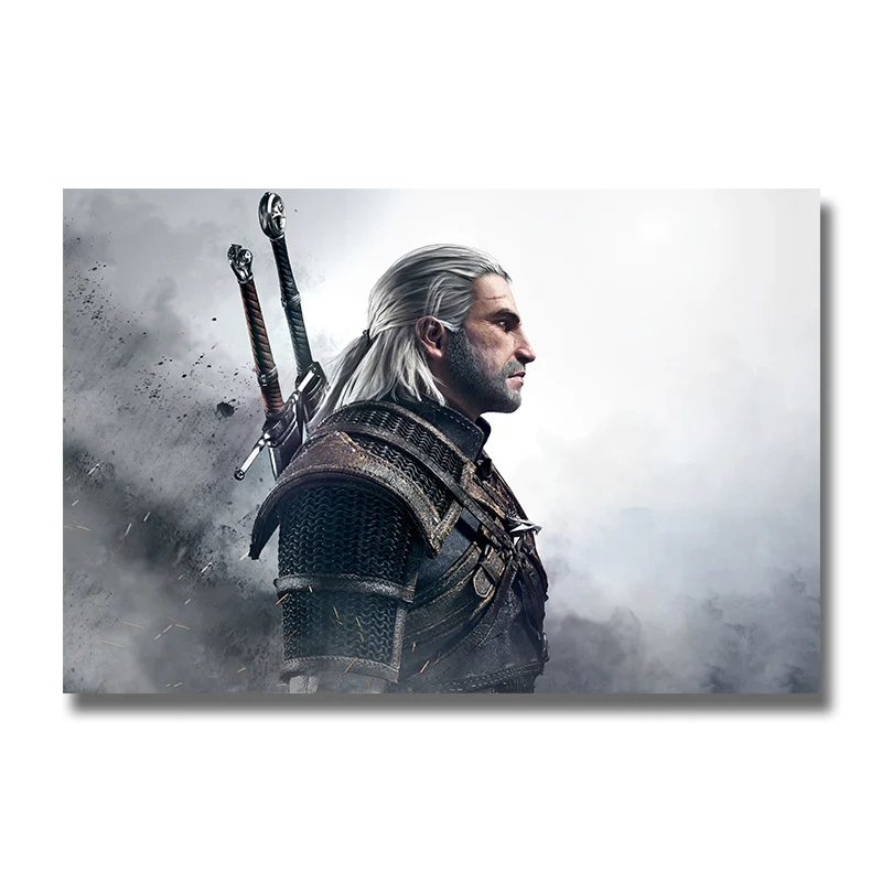 

The Witcher 3 Wild Hunt Silk Posters Game Huge Prints Wall Art Painting 12x18 32x48 inch Decoration Pictures Living Room Decor