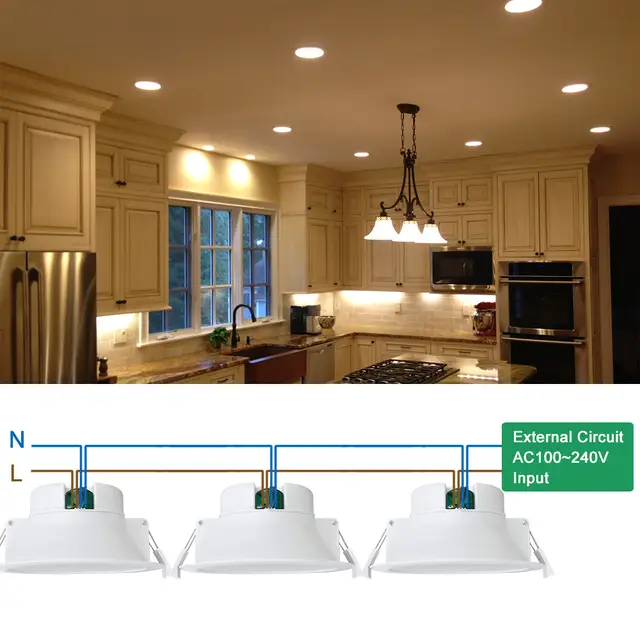 14w Recessed Led Downlights Kitchen Bathroom Led Recessed Ceiling