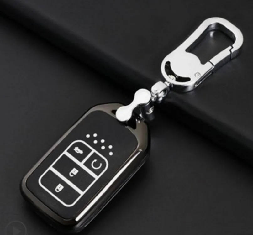 2018 New Car TPU+Zinc Alloy Key Cover Holder Chain For Honda For Civic Pilot CRV VEZEL MK10 ... 2018 New Car TPU+Zinc Alloy Key Cover Holder Chain For Honda For Civic Pilot CRV VEZEL MK10 ...