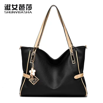 

High Quality PU Leather Women Messenger Bag Big Shoulder Bag Large Capacity Totes Famous Brand Bolsa Feminina Herald Fashion New