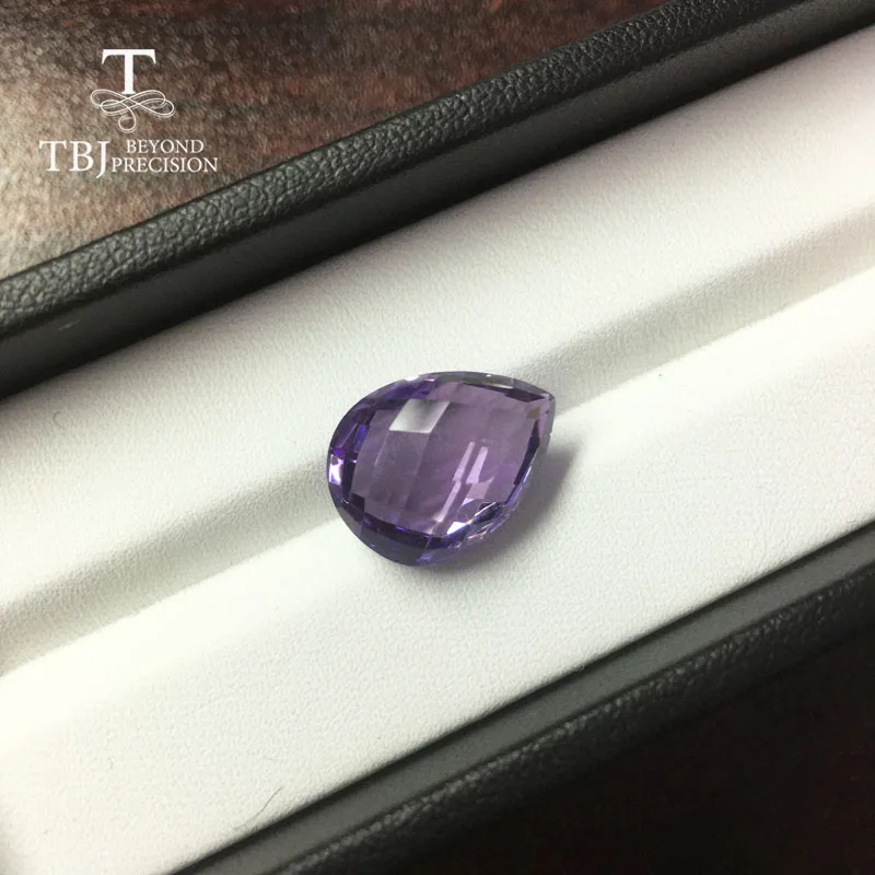 Tbj 100% натуральный бразильский аметист груша 12*16 мм 8.75ct Обрезка брикетов