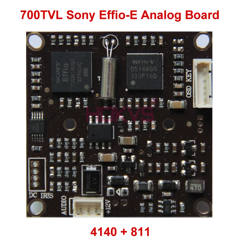 Hokvs 700TVL аналоговый Камера Модуль платы канал с Sony effio-е CCD Сенсор 811 + 4140 для